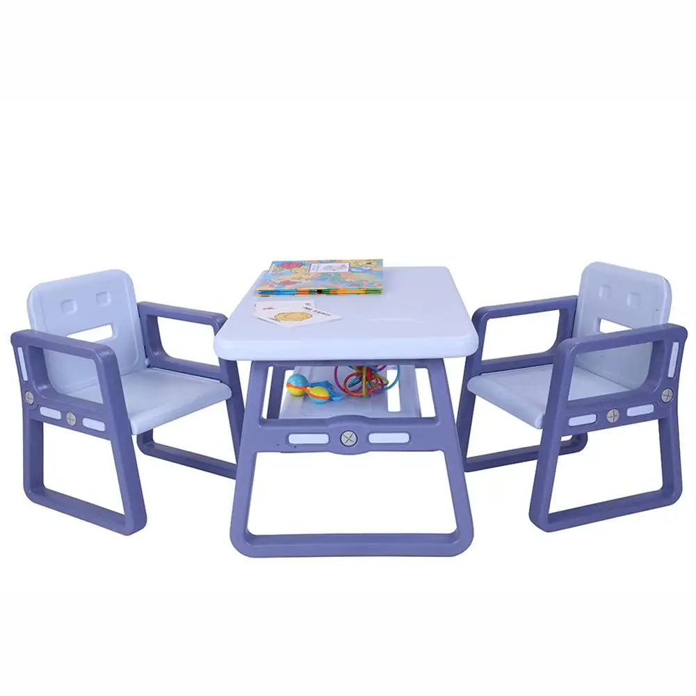 

Folding Table Chairs Set for Children Kids Gaming Learning Tables Chair Plastic Table Cute Toy Game Table Desk for Girs Boys
