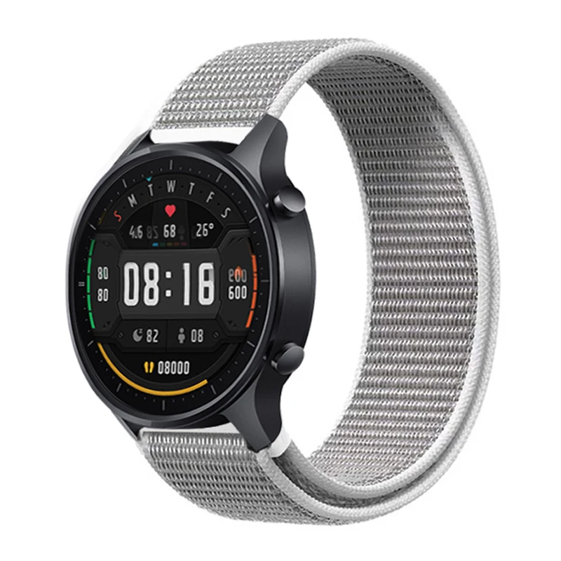 Ремешок нейлоновый для наручных часов Xiaomi Mi Watch Color/haylou ls02 сменный спортивный