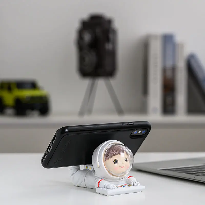 for iphone and android phone stand creative astronaut holder ornaments design home office accessories phone holder released 2021 free global shipping