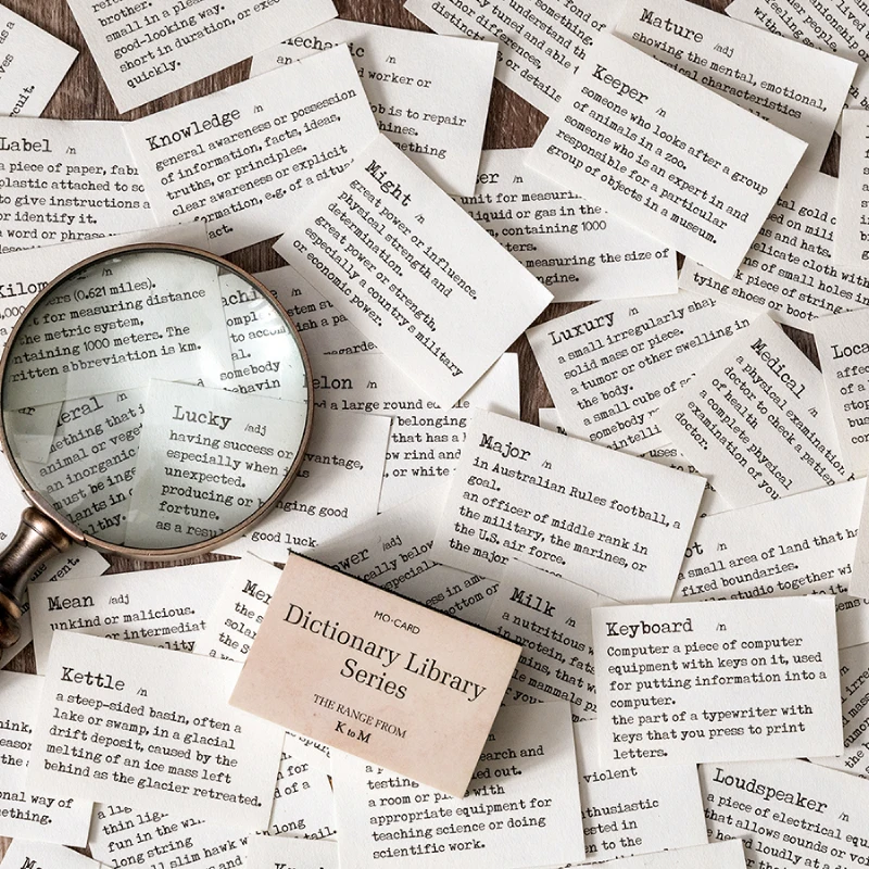 100 листов винтажный Ретро стиль словаря библиотеки памятки Скрапбукинг Бумага