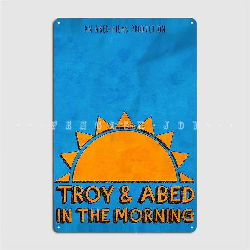 

Community Troy And Abed In The Morning Metal Sign Cinema Garage Bar Cave create Poster Tin sign Posters