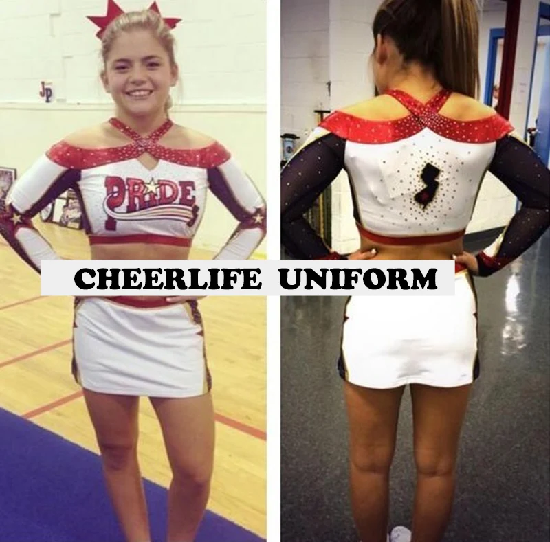 Высококачественная униформа для чарлидинга спортивный костюм из лайкры