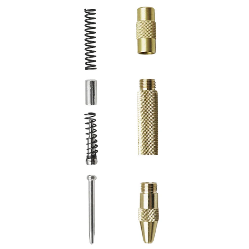 

1pcs 5-inch Automatic Center Pin Spring Loaded Mark Center Punch Tool Wood Indentation Mark Woodworking Tool Bit Hand Tool