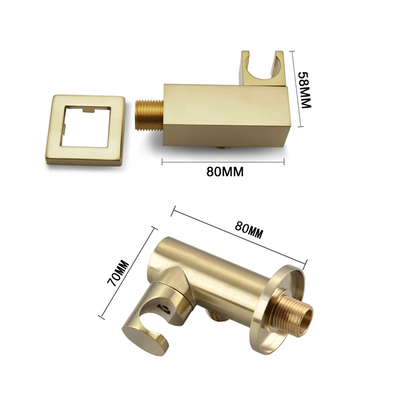 Латунный ручной Душ высокого давления Круглый квадратный держатель для душевой