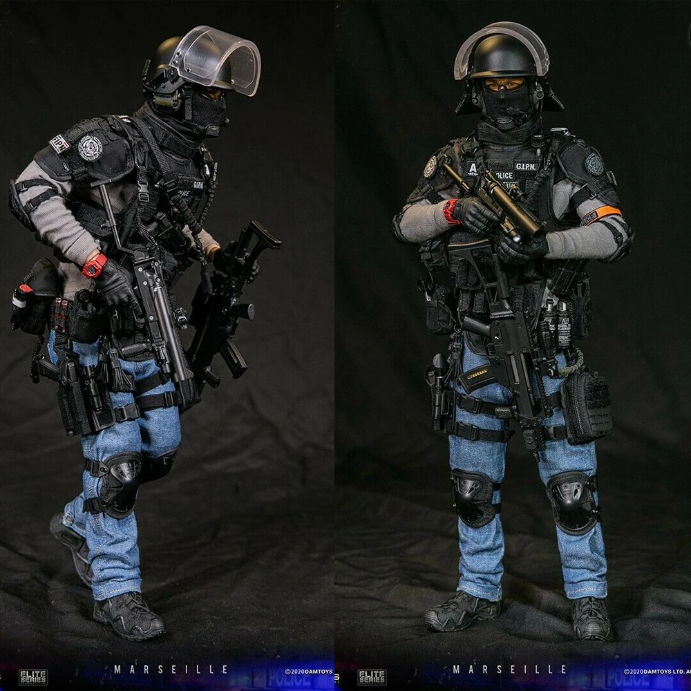 

DAMTOYS 78076 1/6 французские национальные полицейские интервенционные группы Марсель фигурку куклы для коллекции в наличии