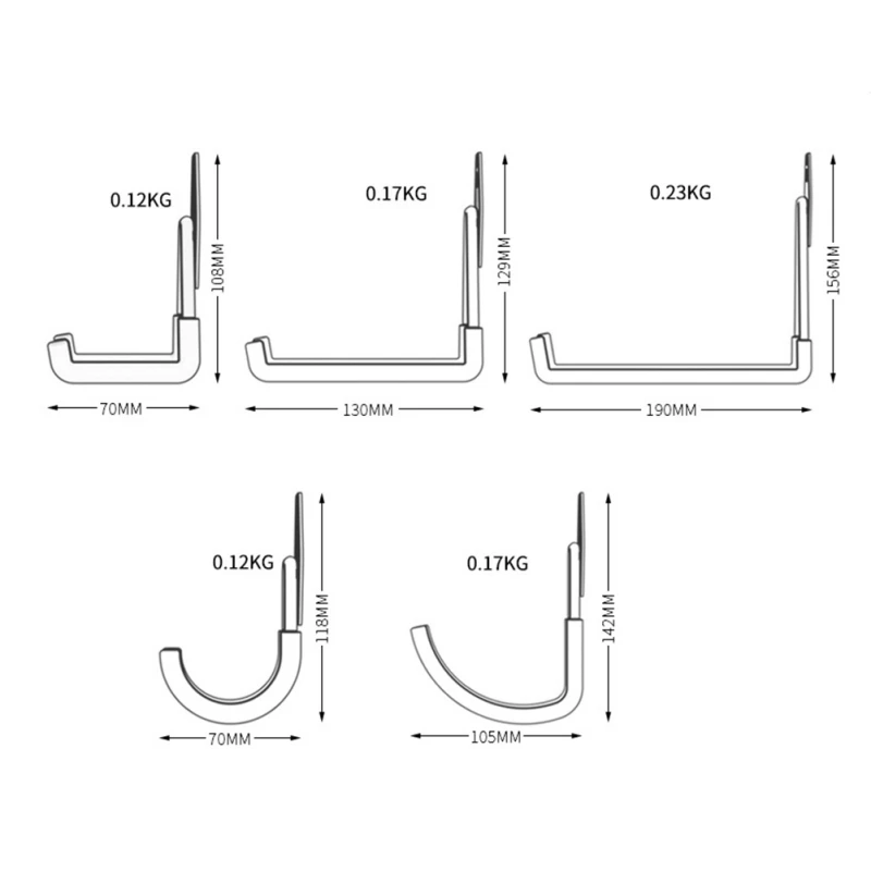 

Garage storage hook Steel Garage Storage Hooks Utility Double Heavy Duty For Power Tools Ladders Bikes Bulk Items Wall Hooks