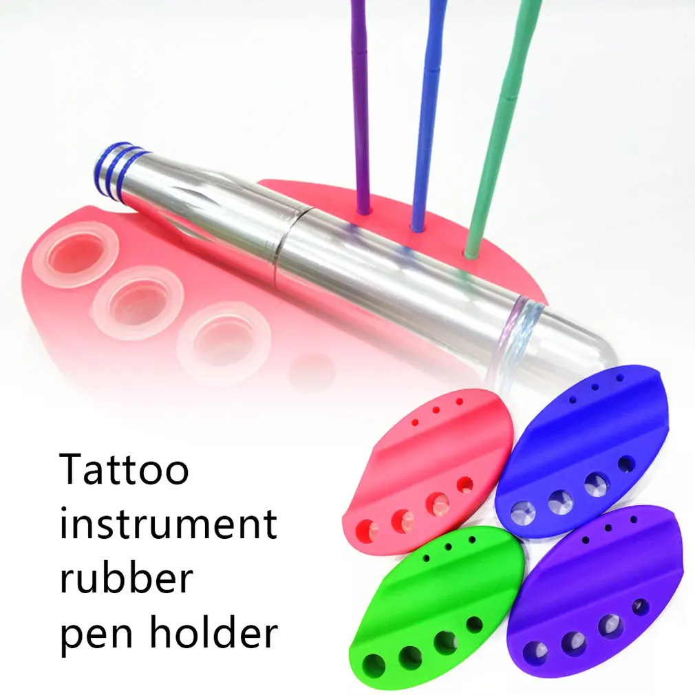 Инструмент для татуажа держатель ручки цветной силиконовая чашка лоток тату