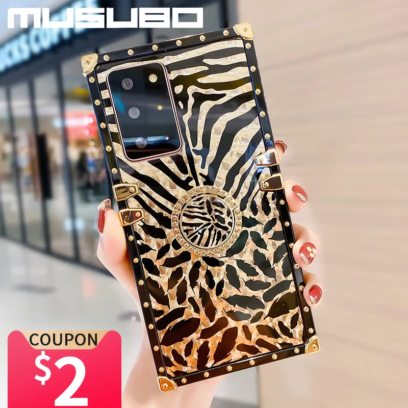 Musubo Leopard Fall Für Samsung Galaxy S22 Plus S21 FE S20 Ultra Fundas A13 5G A52 A32 A72 A71 a51 Coque Luxus Hinweis 20 10 Capa