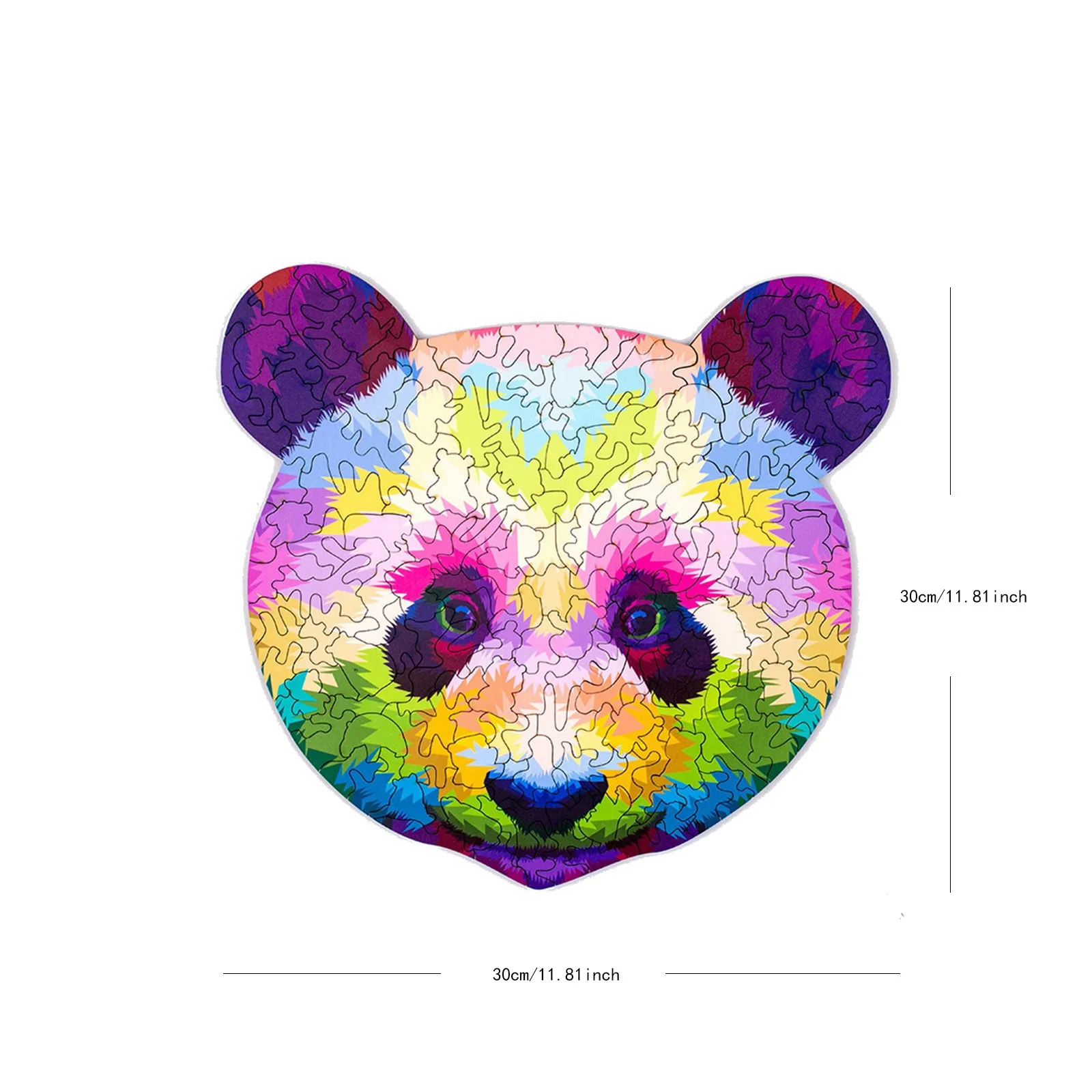 

Rainbow Puzzle Panda Unique Shape for Adults and Kids 191 Pieces Wooden Puzzle Toy Children Educatonal Toys Gift juguetes nios