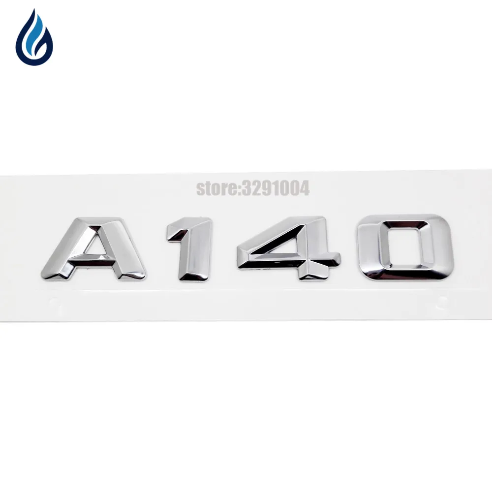 

Для Mercedes Benz W169, W168, W176, W204, W203, W211, W210, W212, класс A, A140, багажная крышка, Задняя эмблема, значок, хромированные буквы, наклейки, наклейки