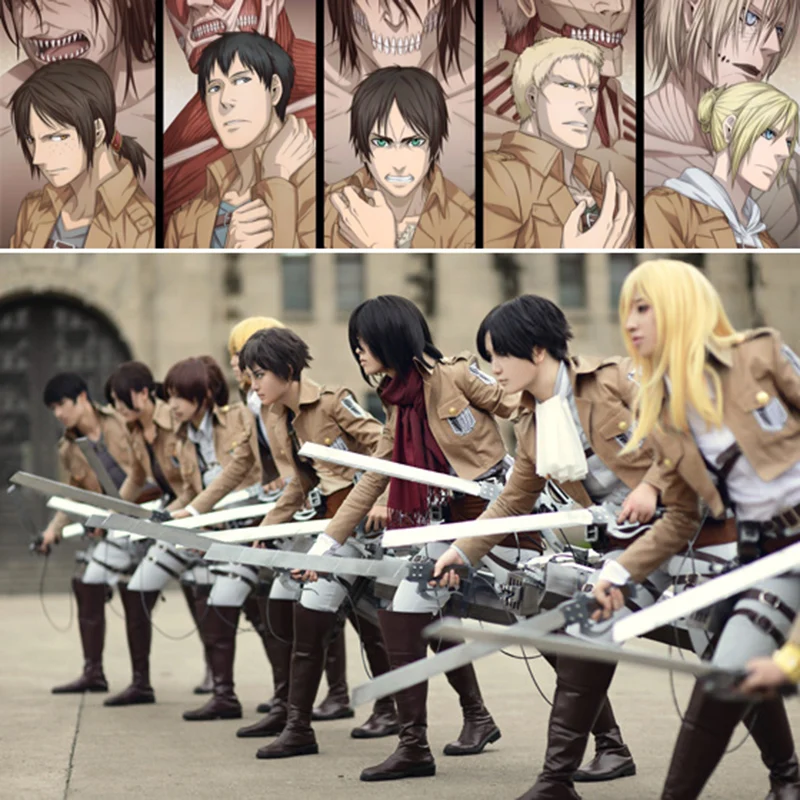 Пиджак костюма такермена из аниме Армейская косплей на Титанов|Костюмы аниме| |