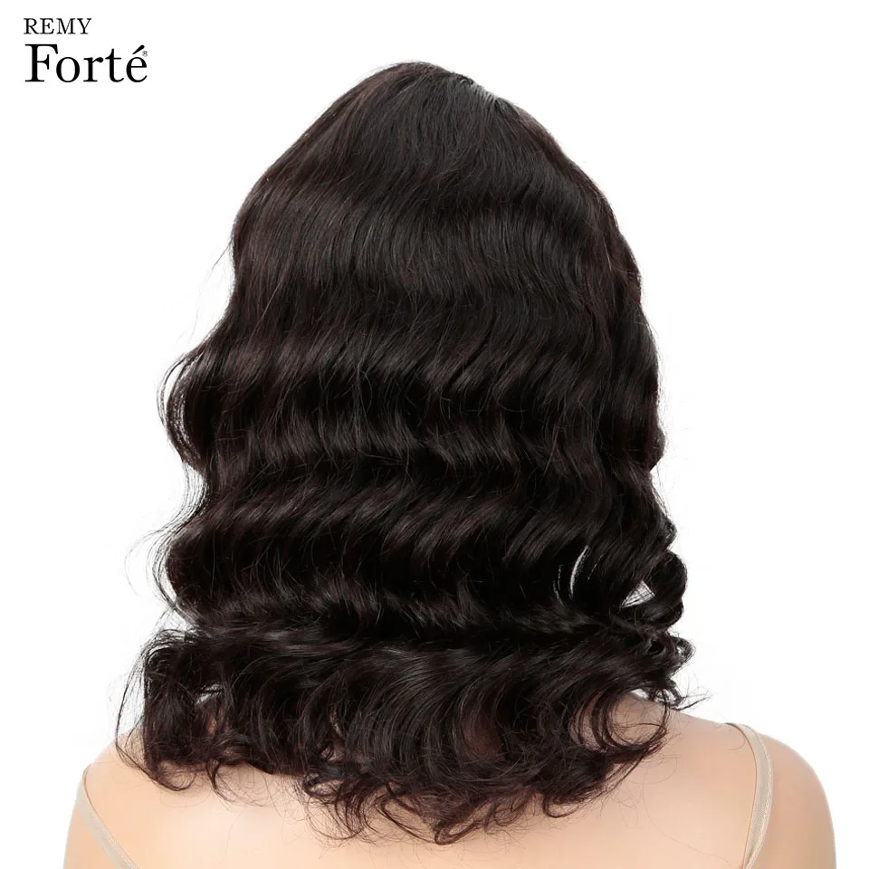 Remy Forte парики из натуральных волос на фронте 100% бразильские волосы человеческих с
