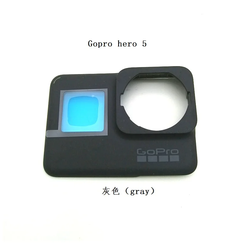 gopro 5 panel Оригинальные аксессуары для GoPro Hero 7 6 5 4 Черная Спортивная камера передняя дверь/Лицевая панель/стекло с УФ фильтром объектив/USB Крышка батарейного отсека - Цвет: gopro 5 panel