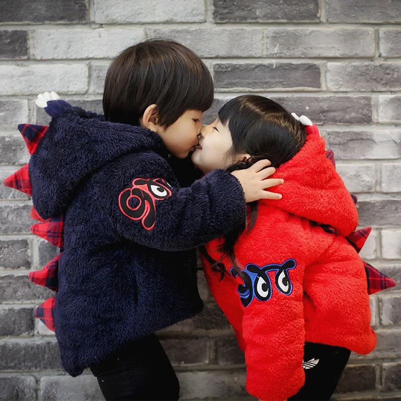 Детская теплая куртка с меховым воротником на осень/зиму|Пальто и парки| |