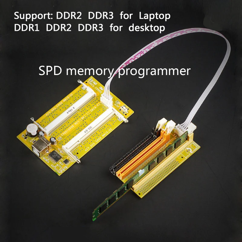 SPD/EP горелка памяти SPD писатель программатор поддержка DDR2/3 для ноутбуков и DDR1/2/3