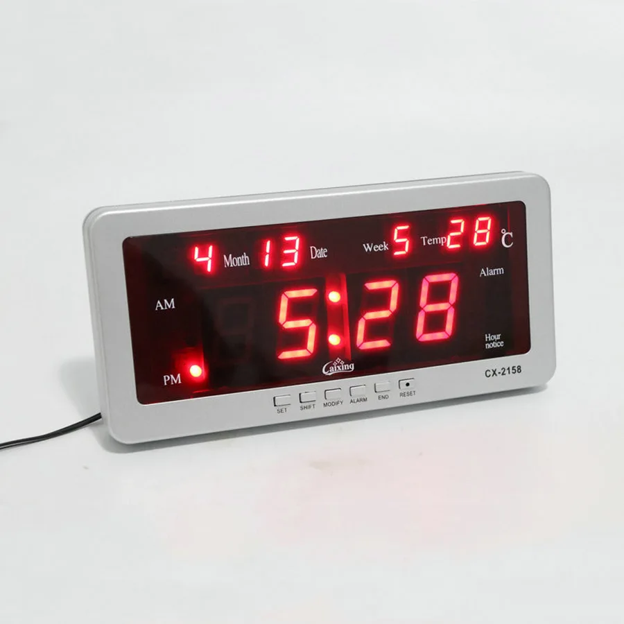 Большой цифровой будильник современный дизайн декоративные настольные часы для