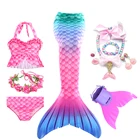 Женское платье с хвостом русалки LovelyGirl, модель 2021 дюйма, костюм моноласта, купальник для косплея и вечеринки, костюм Русалочки, бикини, подарки для детей