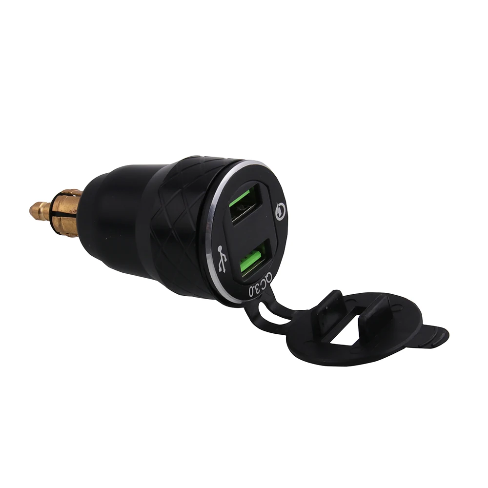 Зарядное устройство для мотоцикла с двумя USB разъемами адаптер прикуривателя