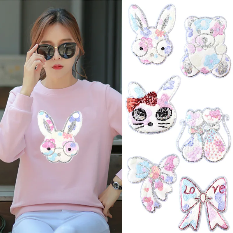 Нашивка с блестками Аппликация из бисера аппликация блесток для одежды нашивка