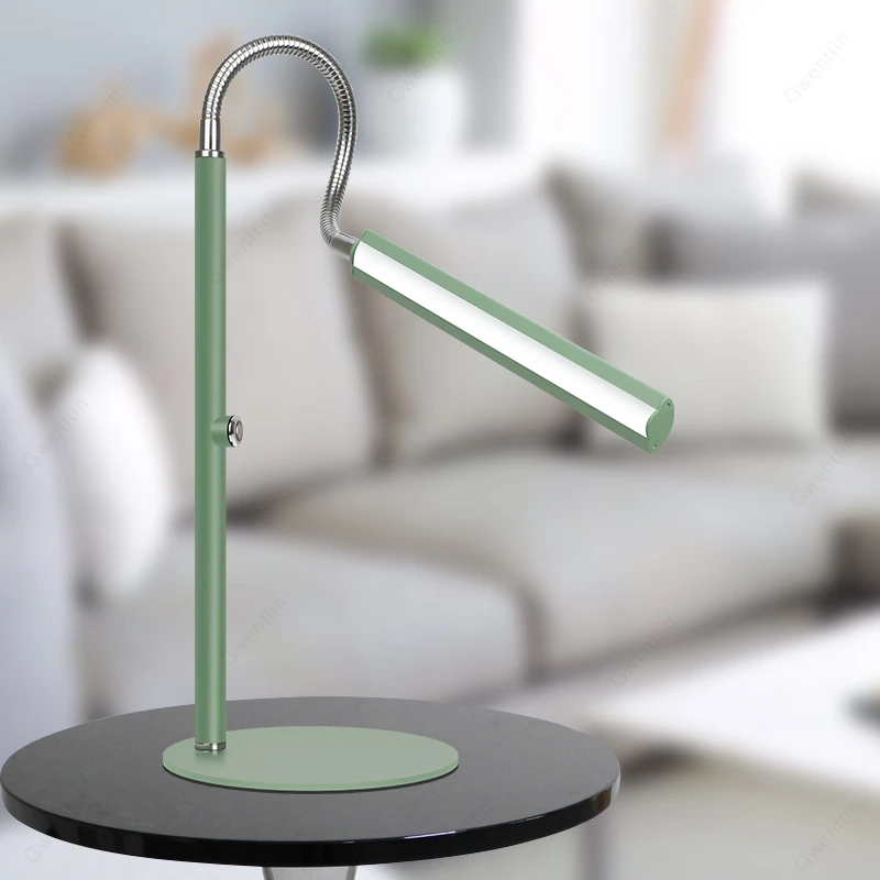 Macaron Adjustable Led Table Lamps for Living Room Modern Desk Lamp Bedroom Standing Light Fixtures Study Home Lighting Decor | Лампы и