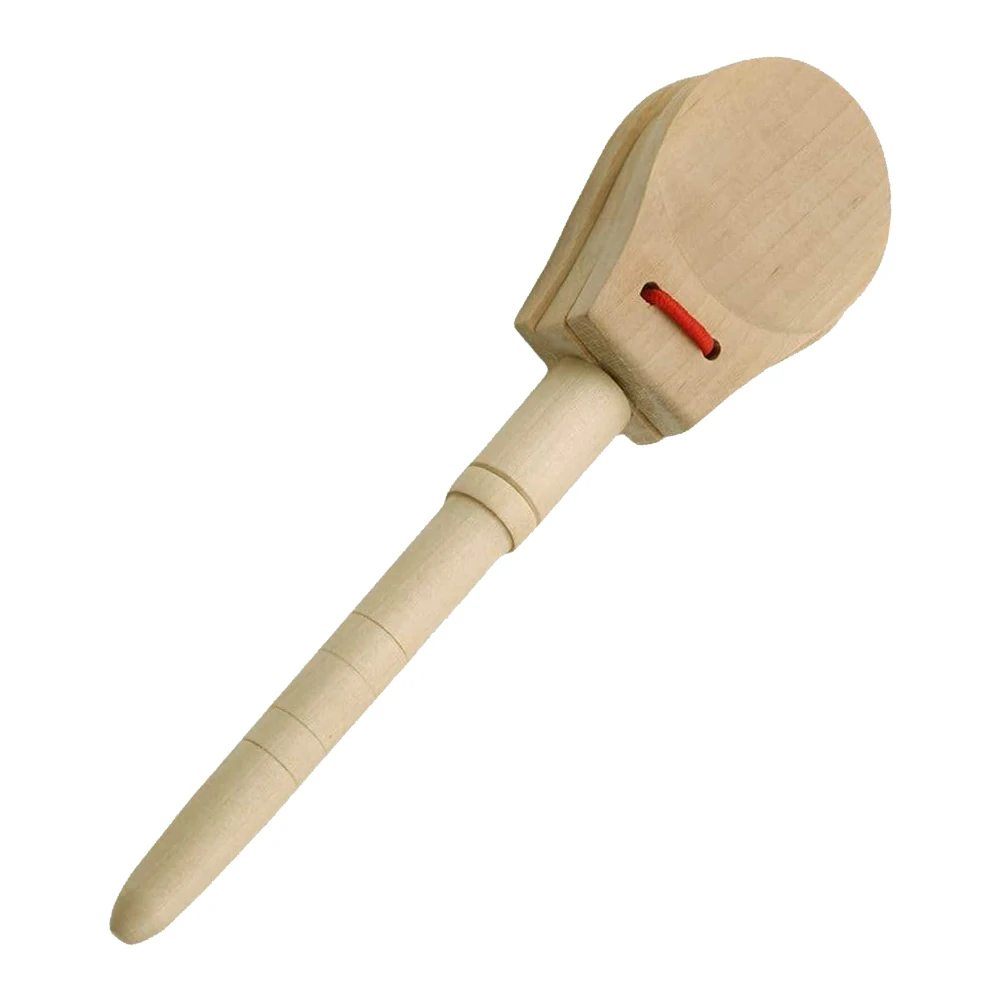 

1PC Wooden Percussion Handle Clapping Castanets Percussion Instrument With Handle Early Educational Musical Instruments Toys