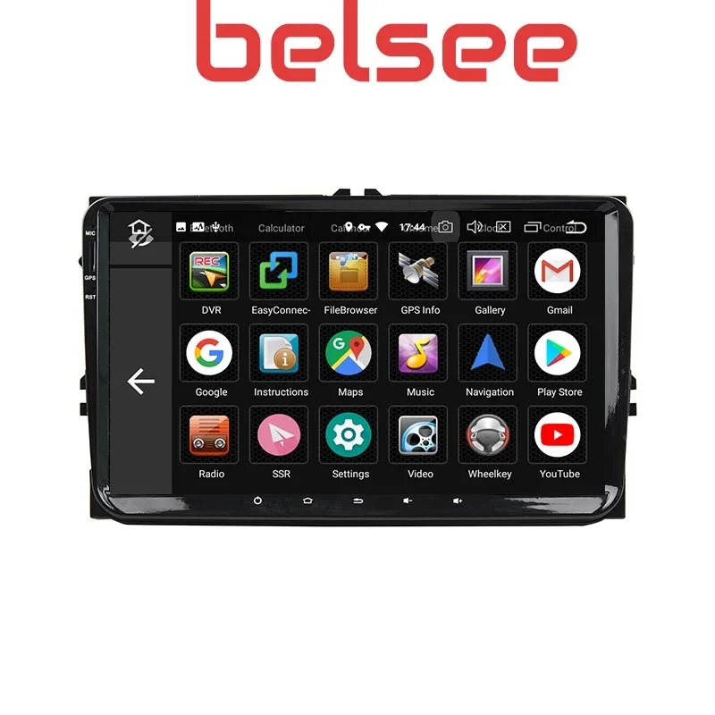 Belsee 2 Din Android 9,0 Автомобильный мультимедийный радио плеер Navi для Volkswagen Golf Passat Tiguan Amarok CC Beetle Polo Sharan Caddy SEAT