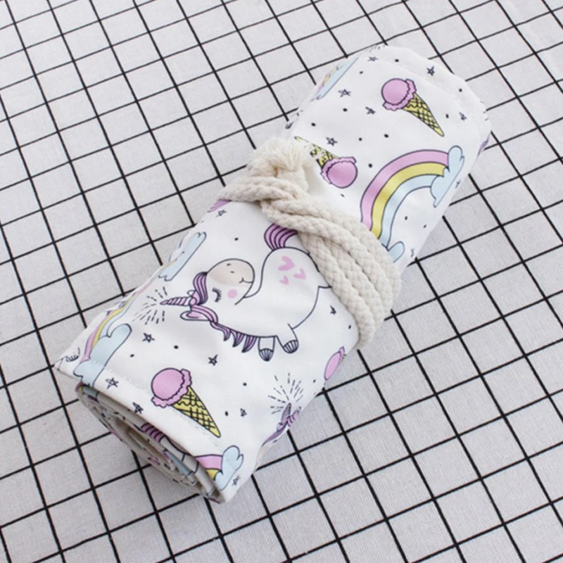 Милый чехол карандаш с 36 48 72 отверстиями каваи единорог пенал для школы девочек и