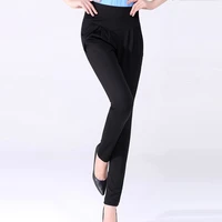 high waist loose women pants plus size s 5xl 6xl stretch harem pants trousers elegant female pleated pocket casual office pants