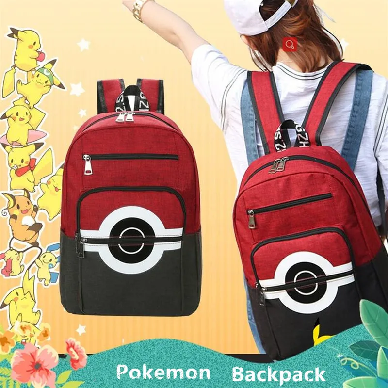 Горячая новинка японская аниме игра Покемон рюкзак Poke Ball косплей холст