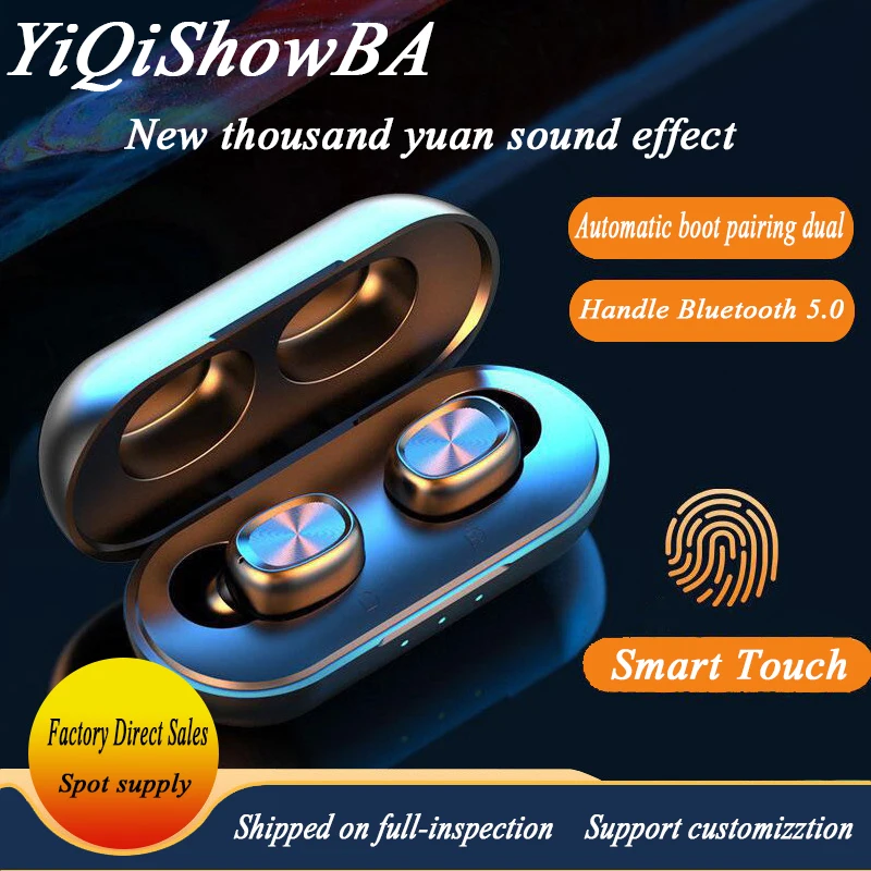

B5 wireless bluetooth headset touch display TWS5.0 ears movement mini wireless headsets