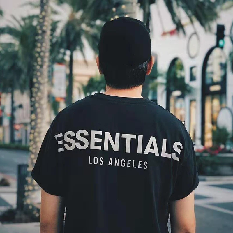 19FW FOG feares of GodS Essentials футболка 3 м Светоотражающая Los Angeles Мужская женская летняя