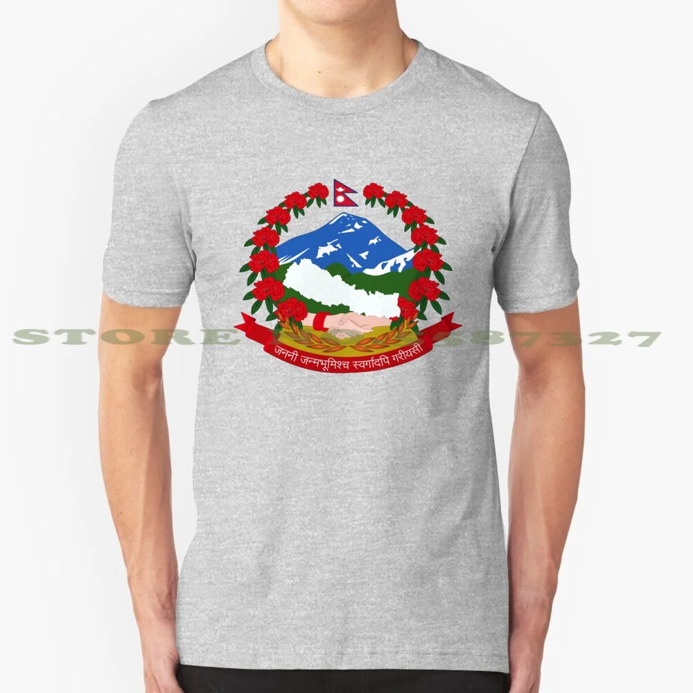 Модная Винтажная футболка с эмблемой Непала непальская эмблема Гималайская