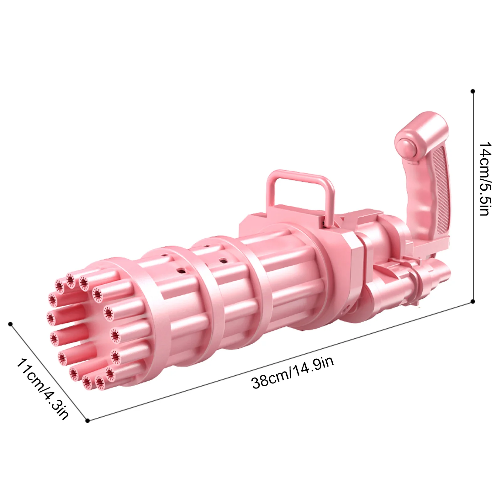 

Kids Automatic Gatling Bubble Gun Toys Without Soap Water Bubble Machine 2-in-1 Electric Bubble Machine For Children Gift Toy