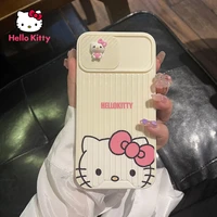 hello kitty creative lens push window phone case for iphone13 13pro 13promax 12 12pro max 11 11 pro x xr 7 8 plus silicone case