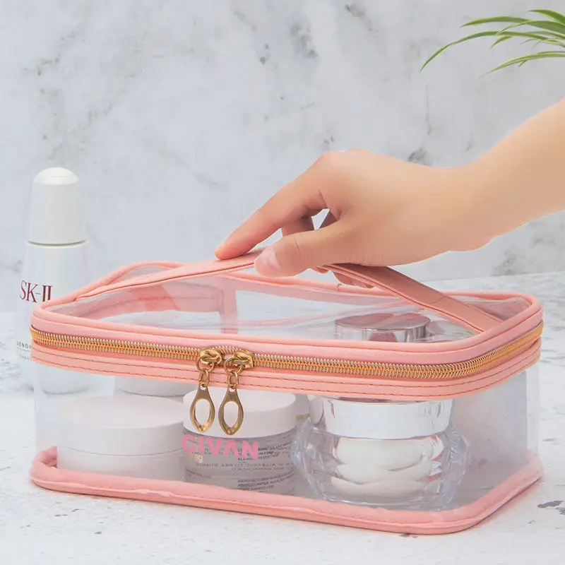 

Прозрачная Водонепроницаемая косметичка для хранения косметики, чехол для ухода за кожей, сумки для туалетных принадлежностей