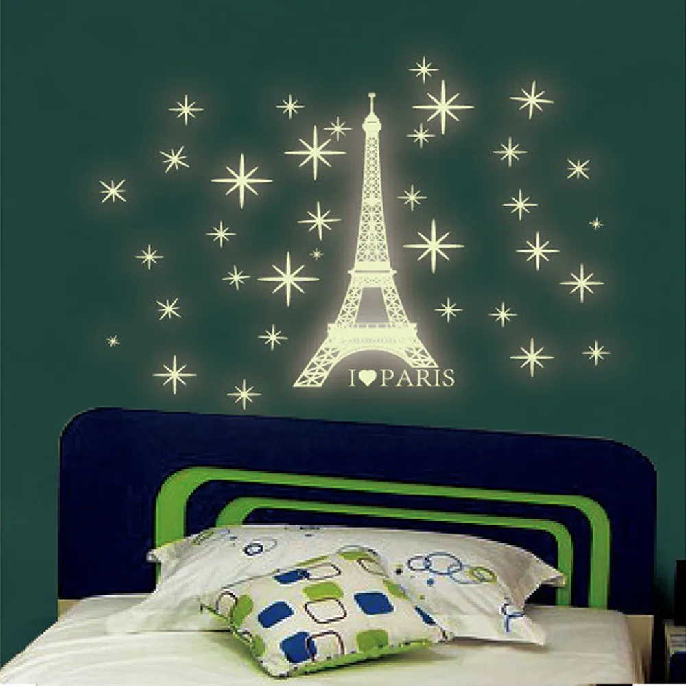 

A Set Kids Bedroom Fluorescent Glow In The Dark Stars Wall Stickers #321