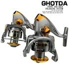 Спиннинговая катушка GHOTDA, высокоскоростная передаточная передача 5,2: 1, для пресной и соленой воды, Рыболовная катушка с 13 шарикоподшипниками