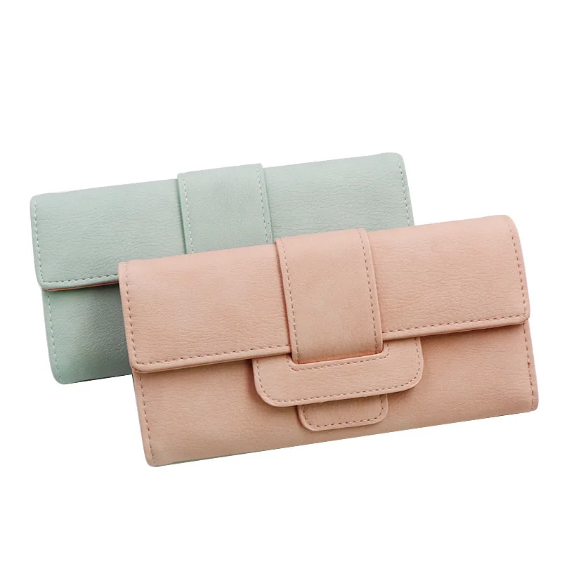 

Новинка 2020, корейский Дамский кошелек в стиле ретро с узором Личи, длинная вместительная сумочка