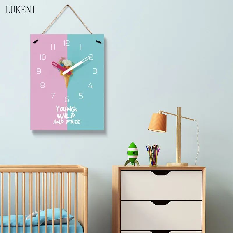 

20 inch Personality and free fashion Folk lanyard wall clock Oversized 15-inch wall clockhome decor wall decor