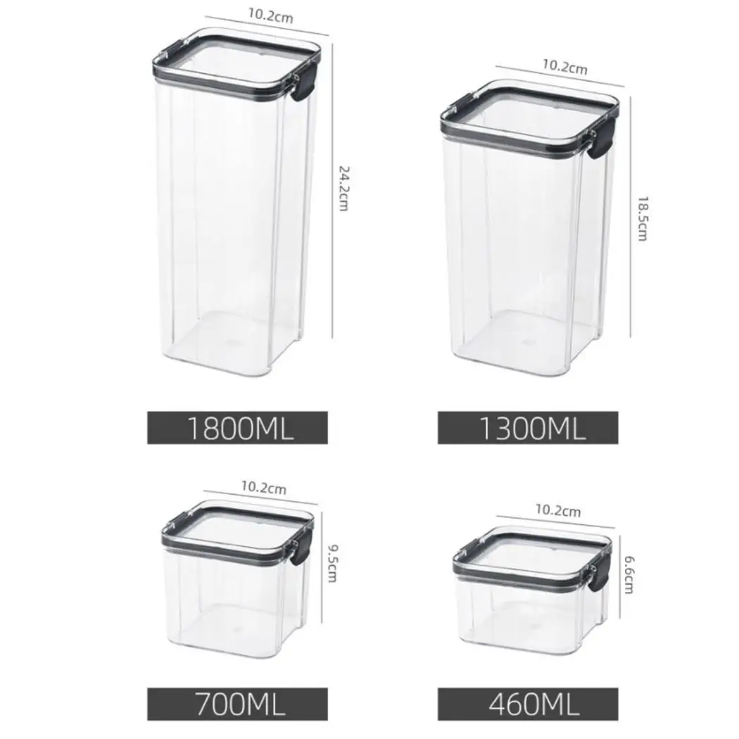 

1000ml Sealed Storage Box Eco-Friendly Kitchen Food Storage Containers Refrigerator Transparent Household Organizer