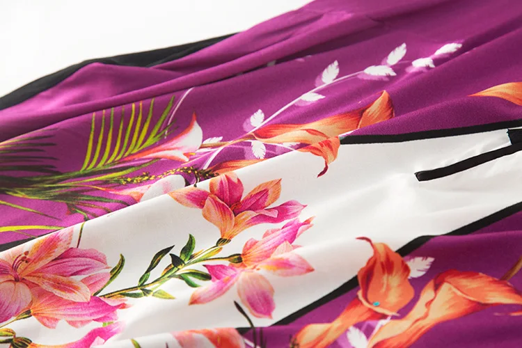 Шелковая блузка с цветочным принтом 100% натуральный шелк Женские Элегантные