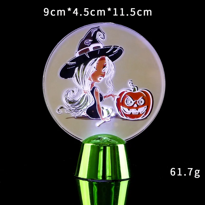 Иллюзия лампы череп Тыква светодиодная акриловая настольная лампа ночник для