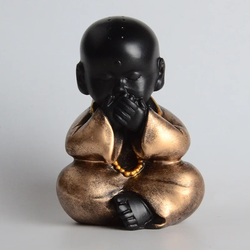 BUF Оригинальное искусственное ремесло из смолы Обложка маленький монах