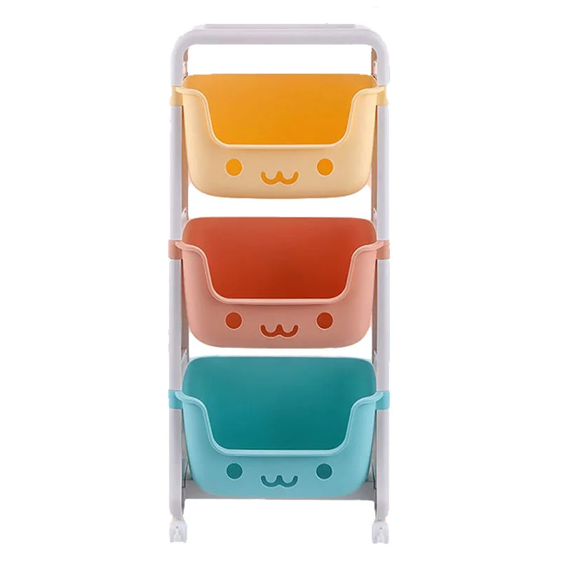 

Creative pulley toy storage rack floor multi-storey bedroom shelf household kitchen sundries sorting rack shelf organizer