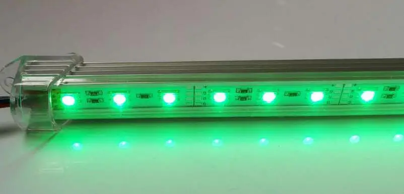 5050 SMD светодиодный Жесткий полосы 36 светодиодный S RGB 12V DC 50 см/шт. с 4-контактным белым разъемом светодиодный бар свет под освещением шкафа