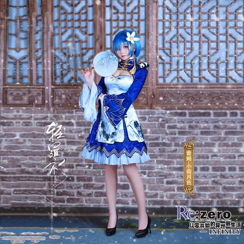 Аниме Re: Life a Different World от Zero Ram Rem Cheongsam милое китайское платье на Хэллоуин