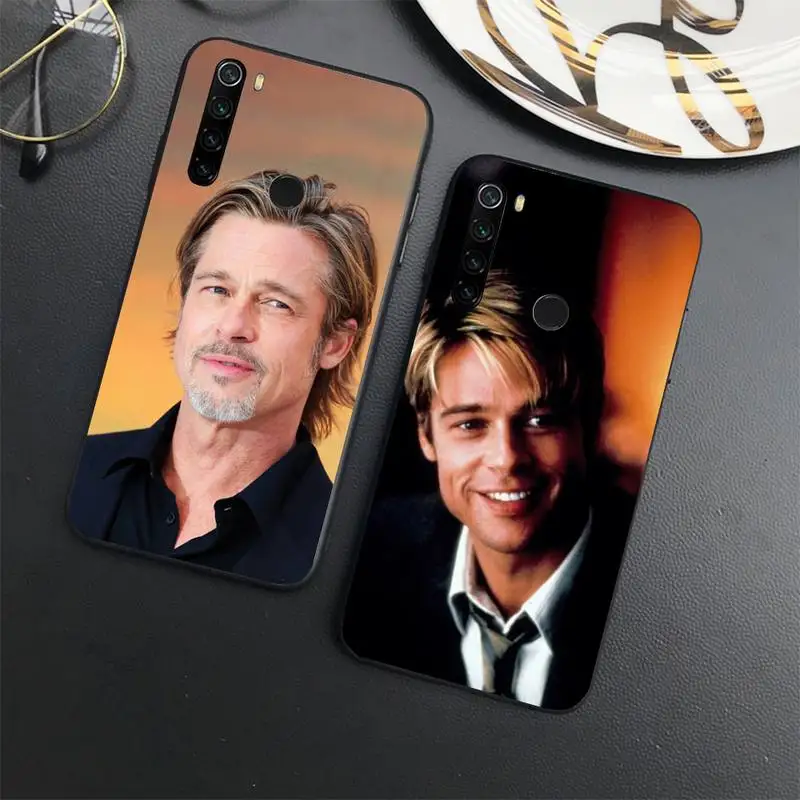 

Brad Pitt American film actors Phone Case For Xiaomi Redmi note 7 8 9 t max3 s 10 pro lite coque shell cover funda