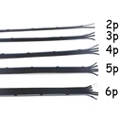 Дополнительный мягкий силиконовый кабель 2P 4P 5P, параллельный кабель модели аккумулятора, шнур питания-60  200 градусов 600 В, параллельный провод высокой температуры