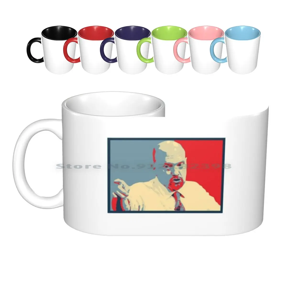 

Jim Cramer, художественные керамические кружки, кофейные чашки, кружка для молока и чая, Jim Cramer booah Mad Money Cnbc Jimmy Chill Ddtg инвестиции