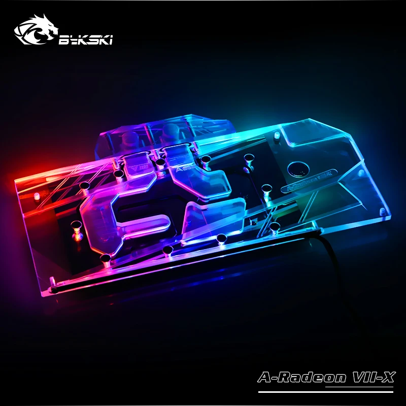 Видеокарта Bykski с полным покрытием графического процессора Water Block для Founder Edition AMD
